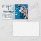 ドクターワーク |病院の医療アイコン 名刺 (正面/裏面)