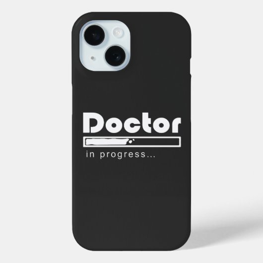 ドクター修行中ローディングバー 医学生おもしろグッズ Case-Mate iPhoneケース (裏面)