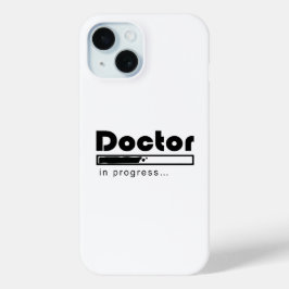 ドクター修行中ローディングバー 医学生おもしろグッズ iPhone 15ケース