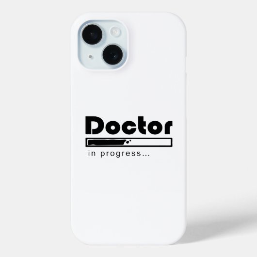 ドクター修行中ローディングバー 医学生おもしろグッズ Case-Mate iPhoneケース (裏面)