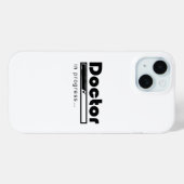ドクター修行中ローディングバー 医学生おもしろグッズ Case-Mate iPhoneケース (裏面 (横))