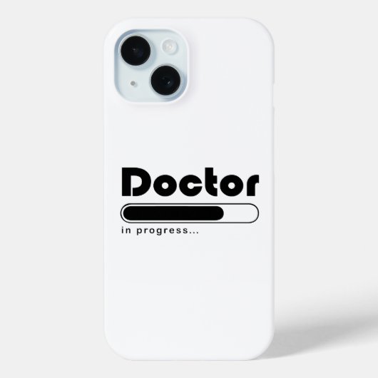 ドクター修行中 おもしろ医学生 ローディングバー Case-Mate iPhoneケース (裏面)