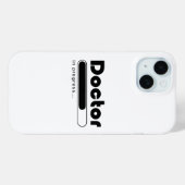 ドクター修行中 おもしろ医学生 ローディングバー Case-Mate iPhoneケース (裏面 (横))