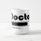 ドクター修行中 楽しい医学生向け進行状況バー コーヒーマグカップ (中央)