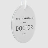 ドクター初めてのクリスマスモダンズカスタムホリデー オーナメント (正面)