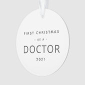 ドクター初めてのクリスマスモダンズカスタムホリデー オーナメント (正面)