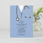 ドクター卒業パーティー招待状 招待状 (スタンド正面)