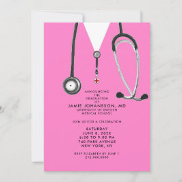 ドクター卒業パーティー招待状 招待状