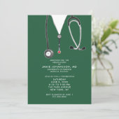 ドクター卒業パーティー招待状 招待状 (スタンド正面)