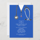 ドクター卒業パーティー招待状 招待状 (正面)