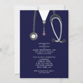 ドクター卒業パーティー招待状 招待状 (正面)