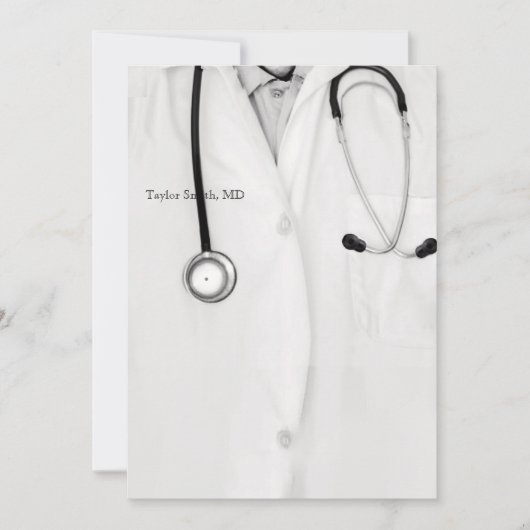 ドクター卒業パーティー招待状 招待状 (正面)