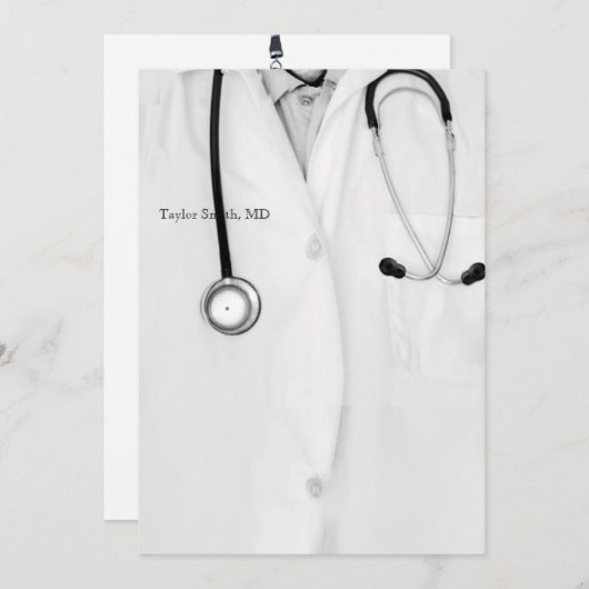 ドクター卒業パーティー招待状 招待状 (正面/裏面)