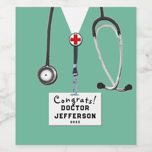 ドクター卒業式2025 ワインラベル (シングルラベル)