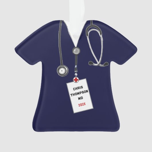 ドクター卒業記念オーナメント2024 オーナメント (正面)