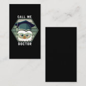 ドクター卒業PHDラマおもしろいアルパカ 名刺 (正面/裏面)