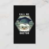 ドクター卒業PHDラマおもしろいアルパカ 名刺 (正面)