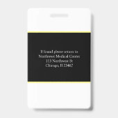 ドクター名フォトバッジのスキャナーコード バッジ (裏面)