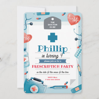 ドクター招待状 子供へ 招待状