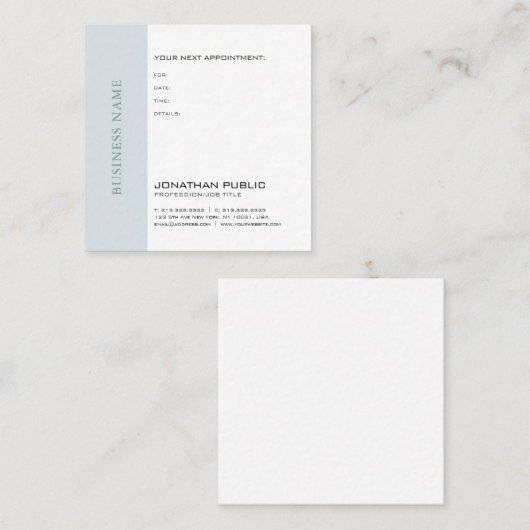 ドクター歯科医セラピストシックアポイントメントリマインダー 予約カード (正面/裏面)