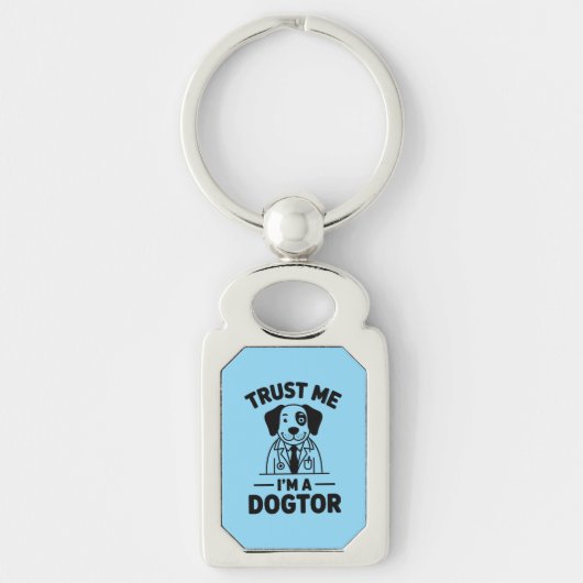 ドクター犬です、信じてください キーホルダー (正面)