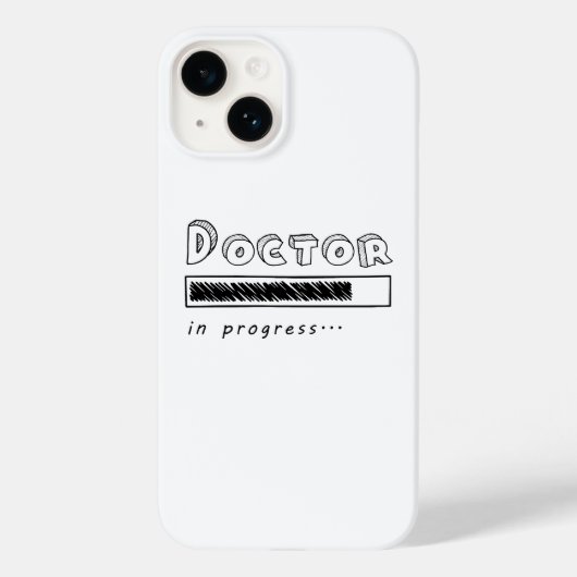 ドクター見習い中 面白い医学生ローディングバー Case-Mate iPhoneケース (裏面)