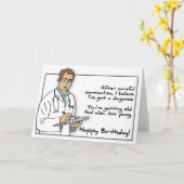 ドクター誕生日カード カード (黄色い花)