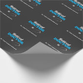 ドクター退職した夫ステソスコープの年金受給者パパ ラッピングペーパー (角)