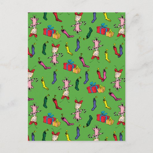 ドクター・シュス |ザグリンチ |シンディー・ルーのパターン ポストカード (正面)