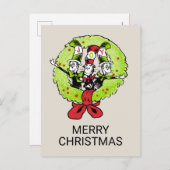 ドクター・シュス |ザグリンチ |誰が聖降誕祭を祝う喜び シーズンポストカード (正面/裏面)