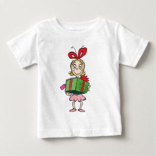 ドクター・シュス  シンディー・ルーさん – プレゼントを持つ ベビーTシャツ