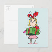 ドクター・シュス |シンディー・ルーさん – プレゼントを持つ ポストカード (正面/裏面)