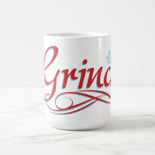 ドクター・シュス   The Grinch – 赤と青のスクリプト コーヒーマグカップ