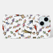 ドクター・スースのフービルキャラクターの華やかなパターン Case-Mate iPhoneケース (裏面 (横))