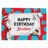 ドクター・スースの帽子をかぶった猫の誕生日 ラージペーパーバッグ (裏面)
