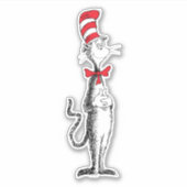 ドクター・スースの猫の帽子 立派に立つ シール (正面)