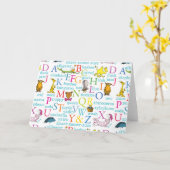 ドクター・スースのABCパターン(単語版) カード (黄色い花)