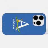 ドクター・スースのABC: 文字A - 白 | 名前を入れる Case-Mate iPhoneケース (裏面 (横))