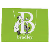 ドクター・スースのABC：文字B - 白 | お名前を追加 ラージペーパーバッグ (裏面)