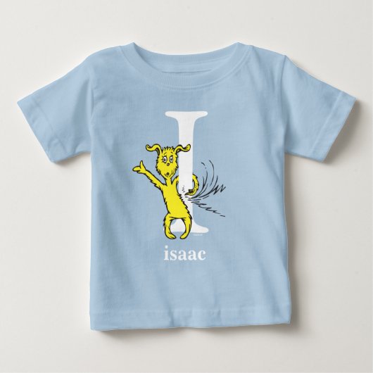 ドクター・スースのABC: 文字I - 白 | 名前入り ベビーTシャツ (正面)