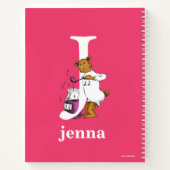 ドクター・スースのABC：文字J - 白 | お名前を入力してください ノートブック (裏面)