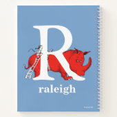 ドクター・スースのABC：文字R - 白 | お名前を入力してください ノートブック (裏面)