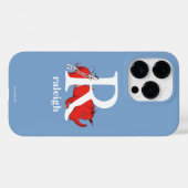 ドクター・スースのABC: 文字R - 白 | 名前を入れる Case-Mate iPhoneケース (裏面 (横))