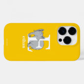 ドクター・スースのABC: Eの文字 - 白 | 名前を入れてカスタマイズ Case-Mate iPhoneケース (裏面 (横))