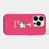 ドクター・スースのABC: Jの文字 - 白 | 名前を入れる iPhoneケース (裏面横)