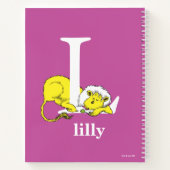 ドクター・スースのABC：Letter L - 白 | お名前を追加 ノートブック (裏面)