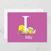 ドクター・スースのABC:Letter L - 白 | お名前を追加 ポストカード (正面/裏面)