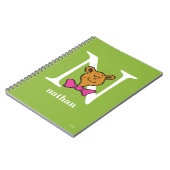 ドクター・スースのABC：Letter N - 白 | お名前を入力してください ノートブック (左側)