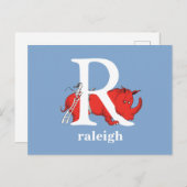 ドクター・スースのABC：Letter R - 白 | お名前を入力してください ポストカード (正面/裏面)