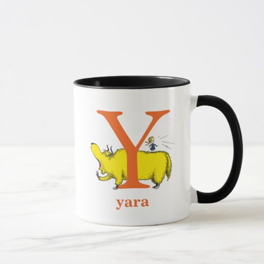 ドクター・スースのABC: Yの文字 - オレンジ | 名前を入れる マグカップ (右)